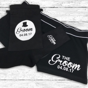 Black Groom Personalised Gift Set